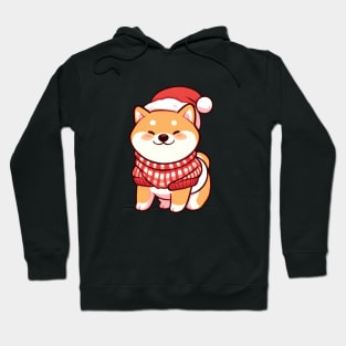 Happy Christmas Shiba Puppy Hoodie